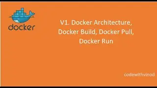 Docker Architecture, Docker Build, Docker Pull, Docker Run