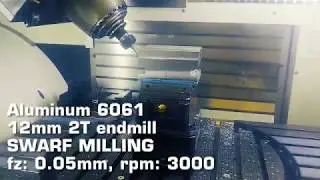 Swarf milling 5axis machining