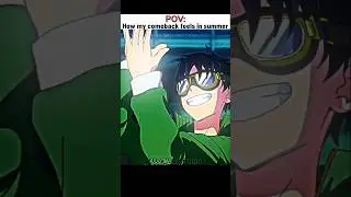 How my comeback feels in summer 😉 || Zom 100 : bucket list of the dead || #anime #shorts