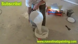 DIY - How to Strain Paint - 5 gallon Bucket of Ceiling Paint (Part 1)