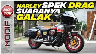 Aslinya Buat Drag, Harley Davidson Dyna Jadi Club Style | Motor Plus Modif