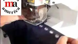 Micron America Full Automatic Plastic Grommet Machine.avi