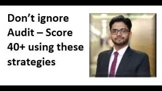 Strategy To Get 40+ in CMA Inter Audit | CA CS CMA Nikkhil Gupta