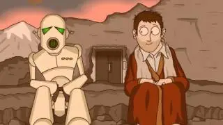 Arthur Dent and Marvin