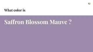 Saffron Blossom Mauve color #9c8aab hex color - Violet color - Cool color 9c8aab