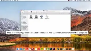 Как установить шаблоны Essential Graphics в Premiere Pro CC 2018