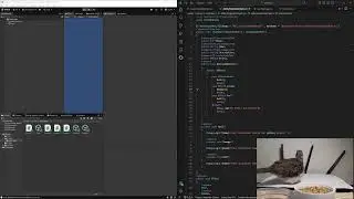 Working on card game prototype (dove cam)