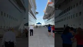 Cruise Ships Together in Port #shiplife #travel #cruisetour #cruiseship #crew #beach #traveller