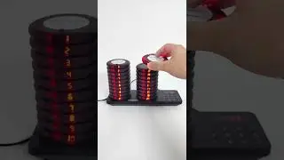 Wireless guest paging system coaster pagers