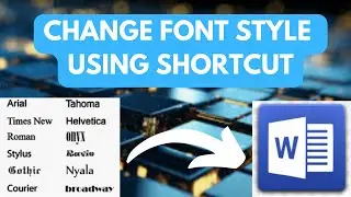 How To Change Font Style In MS Word Using Shortcut Key (HINDI/URDU) 2024