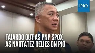 Fajardo out as PNP spox as Nartatez relies on PIO