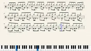Crossfade - Cold (Drum Sheet Music)