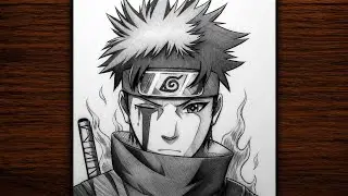 Anime sketch | how to draw Shisui Uchiha easy step by step