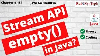 Java 8 Stream.empty() | Hands-on Practical in Eclipse | Java Tutorial | Red9SysTech