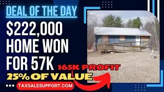 $222,000 Home purchased for 25% Market Value! (Government Auctions)