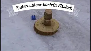 Outdoor basteln f&uuml;r Kinder: Ein Eisstock