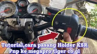 Tutorial on how to install a KSR PNP gas holder on a Megapro Tiger CB GL