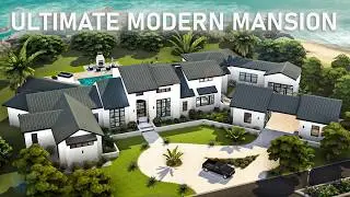 Ultimate Modern Family Mansion | Sims 4 Speed Build + Full Tour | NO CC