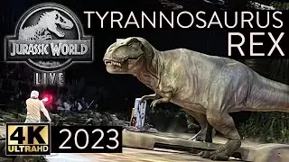 [4K] 🦖 Jurassic World Live Tour Tyrannosaurus Rex 2023 #jurassicworld