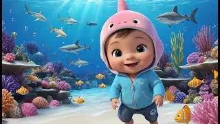 Baby Shark Color Swim | Fun Color Learning Nursery Rhyme for Kids | Baby Learning Song