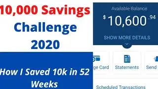10k 52-Week Money Saving Challenge 2020: How I Saved 10k Easy