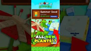 😱ALL *NEW* SUMMER PLANTS?! (NOBLE FLOWER, ELEPHANT EARS) | Grow A Garden Summer UPDATE #growagarden