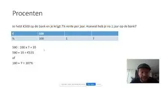 Exponentiele groei - rekenen met procenten