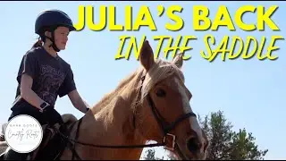 JULIA IS BACK IN THE SADDLE! | KATE'S NEW PROJECT HORSE | VLOG