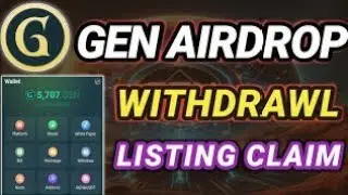 Gen Token Withdrawal Kaise Kare I Gen Coin Airdrop Claim I Zen Coin Airdrop Real or Fake I Zen coin