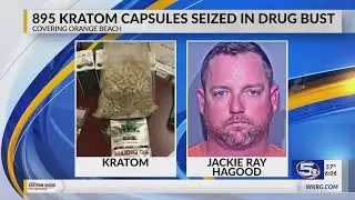 895 Kratom capsules found during Orange Beach traffic stop