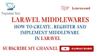 HOW TO CRATE, REGISTER AND IMPLEMENT MIDDLEWARE IN LARAVEL