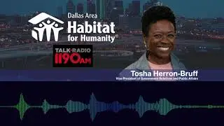 Tosha Herron-Bruff on 1190 AM Talk Radio - Dallas Habitat