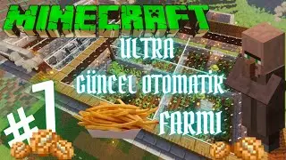 #7 / Ekiple Minecraft full otomatik patates farmı /  Build