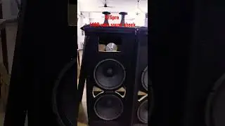1600 watt DJ Setup sound check.