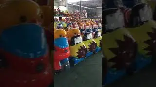 Various designs of coin operated kiddie rides