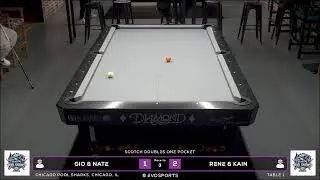 GIO & NATE vs RENE & KAIN - CHICAGO POOL SHARKS - TABLE 1 | EvoSports