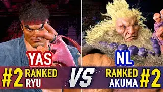 SF6 🤜 YAS (#2 Ranked Ryu) vs NL (#2 Ranked Akuma) 🤛 SF6 High Level Gameplay
