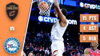 Evan Mobley - 15 Points, 4 Blocks, 4 Assists vs 76ers - 2025-26 Regular Season