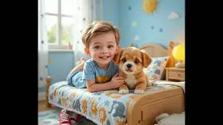 Kids video | Kid and a dog | Feel good.