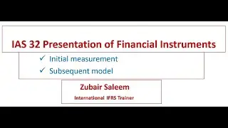 Lecture in English-IAS 32-Presentation of financial instruments-