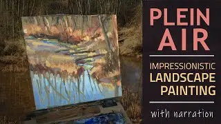 Plein Air Painting a Landscape in Oils :: A Local Marsh in Winter