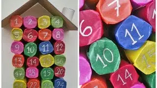 TUTORIAL: CALENDARIO dell'AVVENTO con i ROTOLI di CARTA IGIENICA
