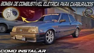 COMO INSTALAR BOMBA DE COMBUST&Iacute;VEL EL&Eacute;TRICA PARA CARROS CARBURADOS . CHEVETTE 2E #chevette PT 1