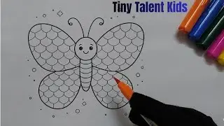 Butterfly Colouring Fun |  Magic Butterfly Colours ✨🦋 @TinyTalentKids