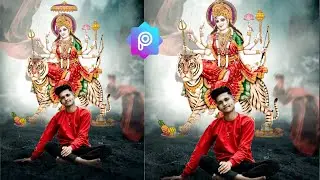 Navratri editing || 🔥 Navratri special photo editing in picsart || Durga puja photo editing tutoria