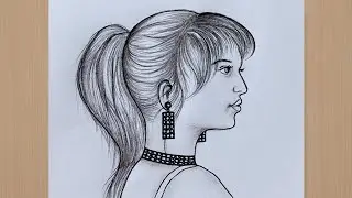 Как нарисовать красивую девушку сбоку &mdash; шаг за шагом для начинающих