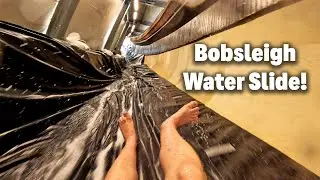 REAL Bobsleigh Track Water Slide POV! VELTINS-EisArena Winterberg