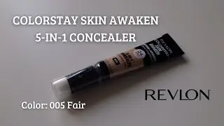 REVLON COLORSTAY SKIN AWAKEN 5-IN-1 CONCEALER 005 FAIR/ Let's Swatch It