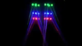 GM036 2/8CH DMX512 LED Matrix Beam Light LED Gobo Projector Moonflower Effects