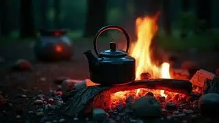 Campfire in the woods | Fire meditation